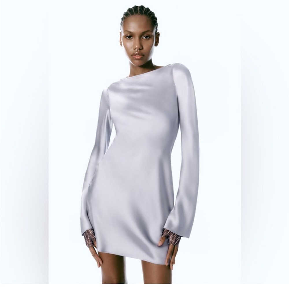 NWOT Zara Satin Effect Dress